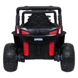 JOKO Elektrické autíčko Terénne Buggy UTV LIFT 4x100W, penové kolesá, kožené sedadlo, zelené