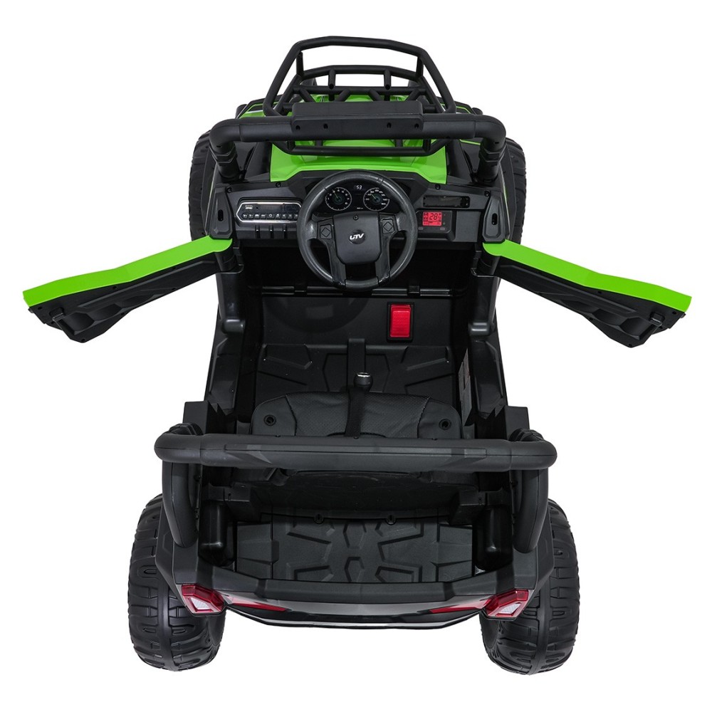 JOKO Elektrické autíčko Terénne Buggy UTV LIFT 4x100W, penové kolesá, kožené sedadlo, zelené
