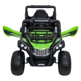 JOKO Elektrické autíčko Terénne Buggy UTV LIFT 4x100W, penové kolesá, kožené sedadlo, zelené