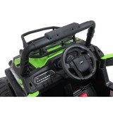 JOKO Elektrické autíčko Terénne Buggy UTV LIFT 4x100W, penové kolesá, kožené sedadlo, zelené