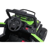 JOKO Elektrické autíčko Terénne Buggy UTV LIFT 4x100W, penové kolesá, kožené sedadlo, zelené