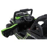 JOKO Elektrické autíčko Terénne Buggy UTV LIFT 4x100W, penové kolesá, kožené sedadlo, zelené