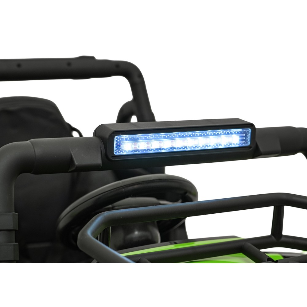 JOKO Elektrické autíčko Terénne Buggy UTV LIFT 4x100W, penové kolesá, kožené sedadlo, zelené