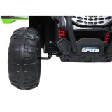 JOKO Elektrické autíčko Terénne Buggy UTV LIFT 4x100W, penové kolesá, kožené sedadlo, zelené