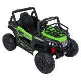 JOKO Elektrické autíčko Terénne Buggy UTV LIFT 4x100W, penové kolesá, kožené sedadlo, zelené