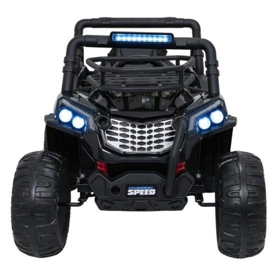JOKO Elektrické autíčko Terénne Buggy UTV LIFT 4x100W, penové kolesá, kožené sedadlo, čierne maskáčové