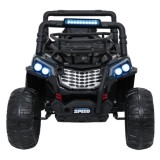 JOKO Elektrické autíčko Terénne Buggy UTV LIFT 4x100W, penové kolesá, kožené sedadlo, čierne maskáčové