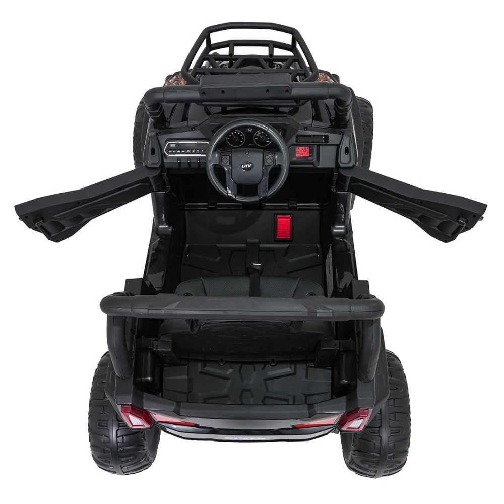 JOKO Elektrické autíčko Terénne Buggy UTV LIFT 4x100W, penové kolesá, kožené sedadlo, čierne maskáčové