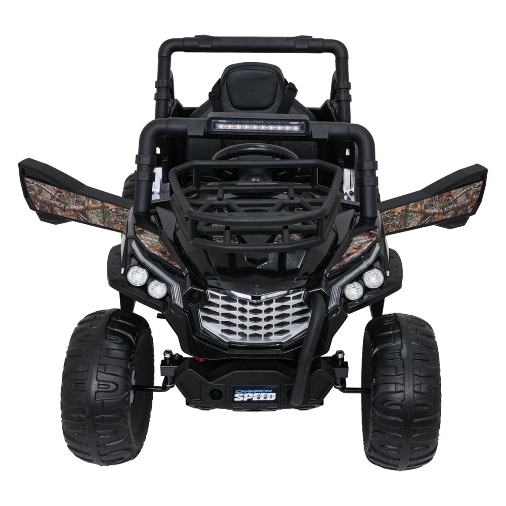 JOKO Elektrické autíčko Terénne Buggy UTV LIFT 4x100W, penové kolesá, kožené sedadlo, čierne maskáčové