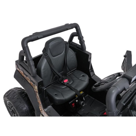 JOKO Elektrické autíčko Terénne Buggy UTV LIFT 4x100W, penové kolesá, kožené sedadlo, čierne maskáčové