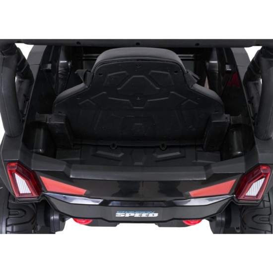 JOKO Elektrické autíčko Terénne Buggy UTV LIFT 4x100W, penové kolesá, kožené sedadlo, čierne maskáčové
