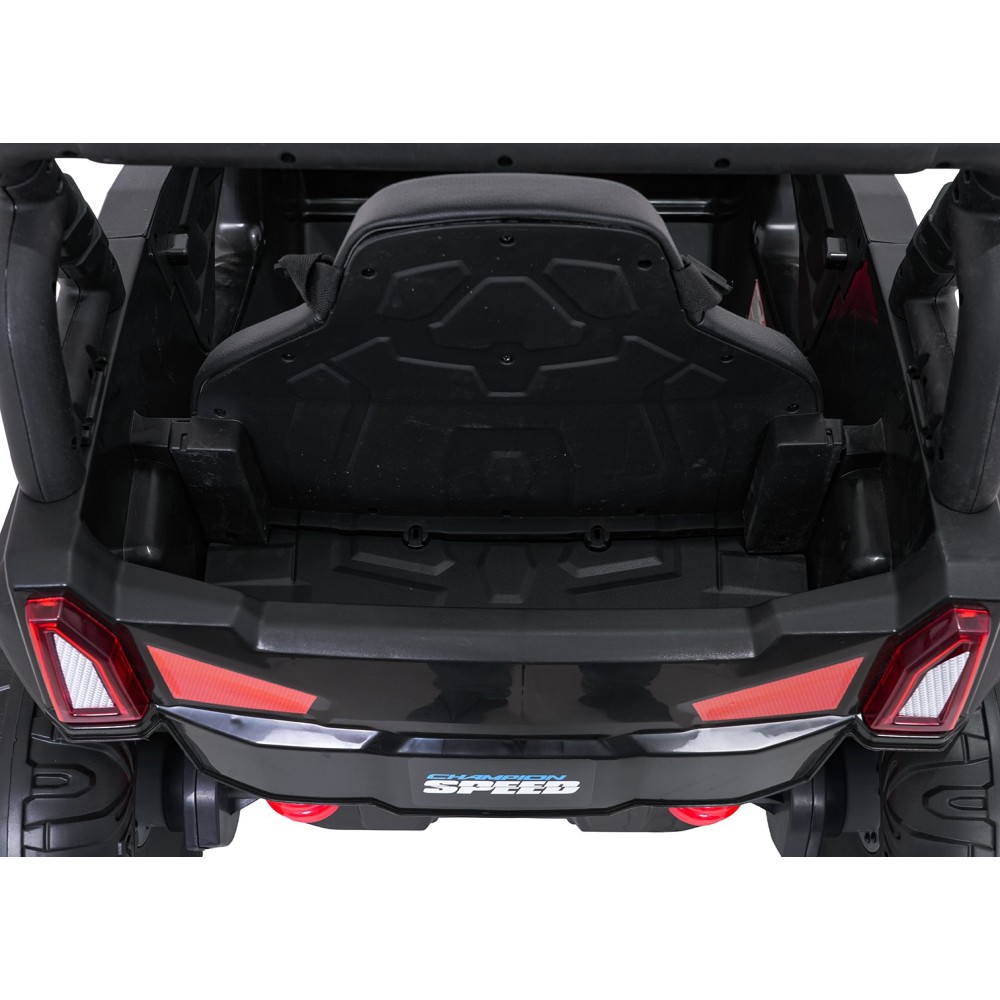 JOKO Elektrické autíčko Terénne Buggy UTV LIFT 4x100W, penové kolesá, kožené sedadlo, čierne maskáčové