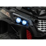 JOKO Elektrické autíčko Terénne Buggy UTV LIFT 4x100W, penové kolesá, kožené sedadlo, čierne maskáčové