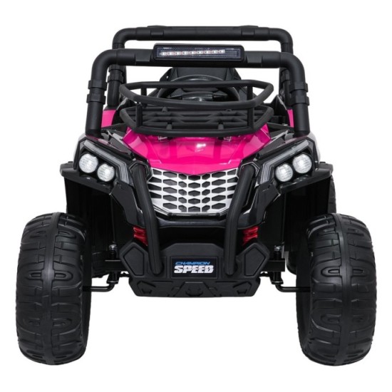 JOKO Elektrické autíčko Terénne Buggy UTV LIFT 4x100W, penové kolesá, kožené sedadlo, ružové