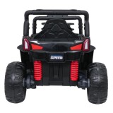 JOKO Elektrické autíčko Terénne Buggy UTV LIFT 4x100W, penové kolesá, kožené sedadlo, ružové