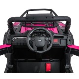JOKO Elektrické autíčko Terénne Buggy UTV LIFT 4x100W, penové kolesá, kožené sedadlo, ružové