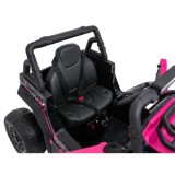 JOKO Elektrické autíčko Terénne Buggy UTV LIFT 4x100W, penové kolesá, kožené sedadlo, ružové