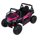 JOKO Elektrické autíčko Terénne Buggy UTV LIFT 4x100W, penové kolesá, kožené sedadlo, ružové