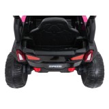 JOKO Elektrické autíčko Terénne Buggy UTV LIFT 4x100W, penové kolesá, kožené sedadlo, ružové