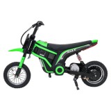 JOKO Elektrická Motorka RZ56 MAX 350W s Reťazovým Pohonom 24V, Nafukovacie kolesá, Kožené sedadlo, nosnosť 65kg, zelená