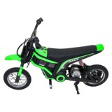 JOKO Elektrická Motorka RZ56 MAX 350W s Reťazovým Pohonom 24V, Nafukovacie kolesá, Kožené sedadlo, nosnosť 65kg, zelená