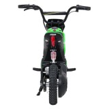 JOKO Elektrická Motorka RZ56 MAX 350W s Reťazovým Pohonom 24V, Nafukovacie kolesá, Kožené sedadlo, nosnosť 65kg, zelená