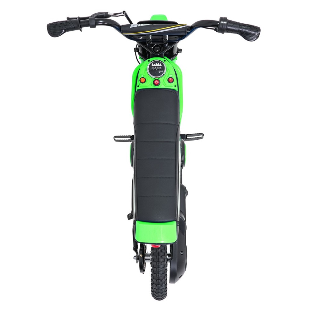 JOKO Elektrická Motorka RZ56 MAX 350W s Reťazovým Pohonom 24V, Nafukovacie kolesá, Kožené sedadlo, nosnosť 65kg, zelená