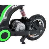 JOKO Elektrická Motorka RZ56 MAX 350W s Reťazovým Pohonom 24V, Nafukovacie kolesá, Kožené sedadlo, nosnosť 65kg, zelená