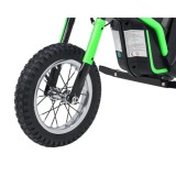 JOKO Elektrická Motorka RZ56 MAX 350W s Reťazovým Pohonom 24V, Nafukovacie kolesá, Kožené sedadlo, nosnosť 65kg, zelená