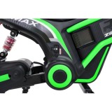 JOKO Elektrická Motorka RZ56 MAX 350W s Reťazovým Pohonom 24V, Nafukovacie kolesá, Kožené sedadlo, nosnosť 65kg, zelená