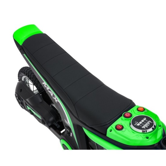 JOKO Elektrická Motorka RZ56 MAX 350W s Reťazovým Pohonom 24V, Nafukovacie kolesá, Kožené sedadlo, nosnosť 65kg, zelená