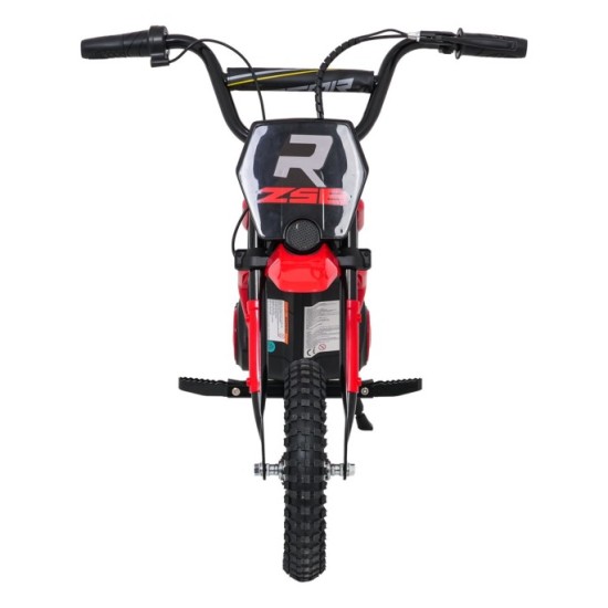 JOKO Elektrická Motorka RZ56 MAX 350W s Reťazovým Pohonom 24V, Nafukovacie kolesá, Kožené sedadlo, nosnosť 65kg, červená