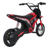 JOKO Elektrická Motorka RZ56 MAX 350W s Reťazovým Pohonom 24V, Nafukovacie kolesá, Kožené sedadlo, nosnosť 65kg, červená