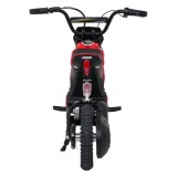 JOKO Elektrická Motorka RZ56 MAX 350W s Reťazovým Pohonom 24V, Nafukovacie kolesá, Kožené sedadlo, nosnosť 65kg, červená