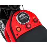 JOKO Elektrická Motorka RZ56 MAX 350W s Reťazovým Pohonom 24V, Nafukovacie kolesá, Kožené sedadlo, nosnosť 65kg, červená