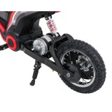 JOKO Elektrická Motorka RZ56 MAX 350W s Reťazovým Pohonom 24V, Nafukovacie kolesá, Kožené sedadlo, nosnosť 65kg, červená