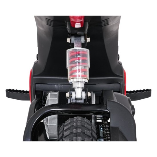 JOKO Elektrická Motorka RZ56 MAX 350W s Reťazovým Pohonom 24V, Nafukovacie kolesá, Kožené sedadlo, nosnosť 65kg, červená