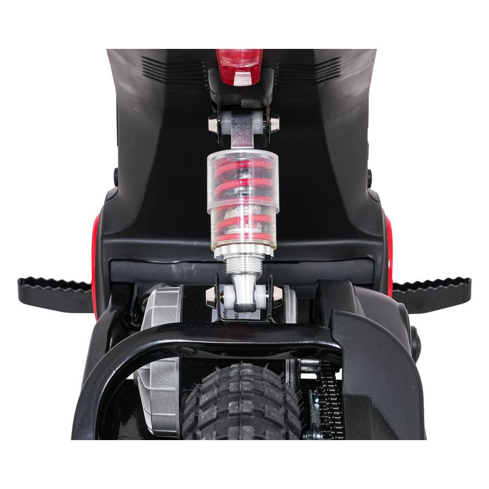 JOKO Elektrická Motorka RZ56 MAX 350W s Reťazovým Pohonom 24V, Nafukovacie kolesá, Kožené sedadlo, nosnosť 65kg, červená