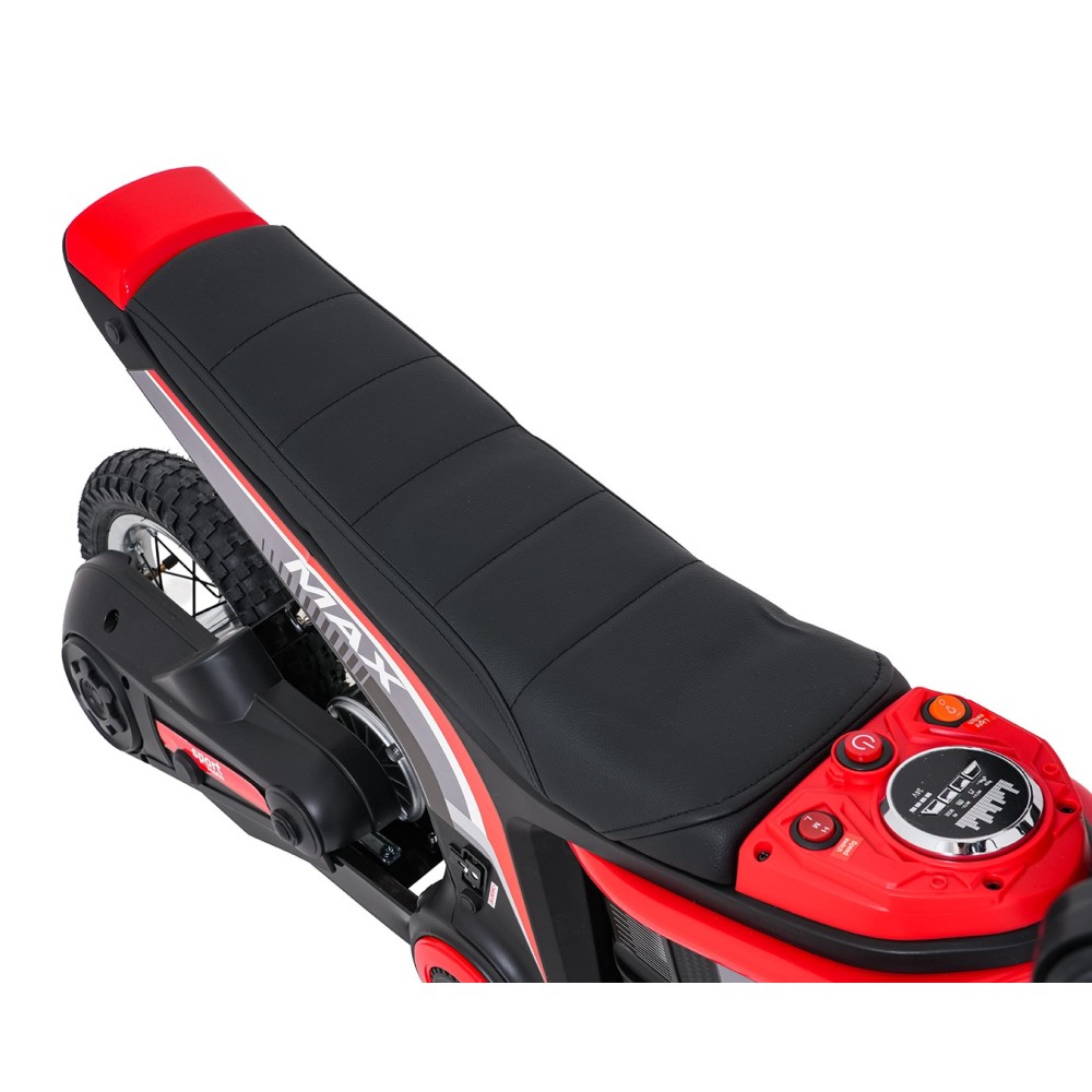 JOKO Elektrická Motorka RZ56 MAX 350W s Reťazovým Pohonom 24V, Nafukovacie kolesá, Kožené sedadlo, nosnosť 65kg, červená