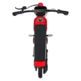 JOKO Elektrická Motorka RZ56 MAX 350W s Reťazovým Pohonom 24V, Nafukovacie kolesá, Kožené sedadlo, nosnosť 65kg, červená
