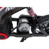 JOKO Elektrická Motorka RZ56 MAX 350W s Reťazovým Pohonom 24V, Nafukovacie kolesá, Kožené sedadlo, nosnosť 65kg, červená