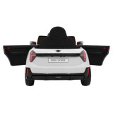 JOKO Elektrické autíčko Mini Cooper, penové kolesá, kožené sedadlo, biele