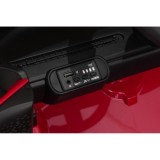 JOKO Elektrické autíčko Mini Cooper, penové kolesá, kožené sedadlo, červené