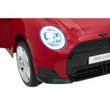 JOKO Elektrické autíčko Mini Cooper, penové kolesá, kožené sedadlo, červené