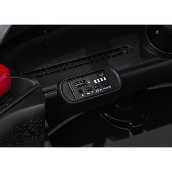 JOKO Elektrické autíčko Mini Cooper, penové kolesá, kožené sedadlo, čierne