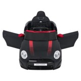 JOKO Elektrické autíčko Mini Cooper, penové kolesá, kožené sedadlo, čierne