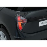 JOKO Elektrické autíčko Mini Cooper, penové kolesá, kožené sedadlo, čierne