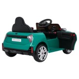 JOKO Elektrické autíčko Mini Cooper, penové kolesá, kožené sedadlo, zelené