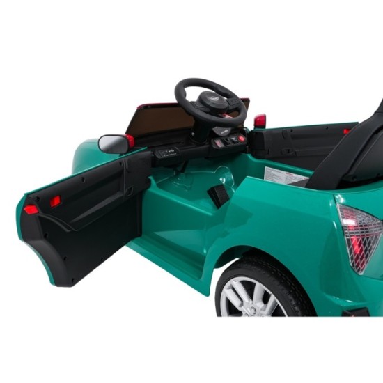 JOKO Elektrické autíčko Mini Cooper, penové kolesá, kožené sedadlo, zelené
