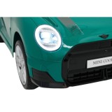 JOKO Elektrické autíčko Mini Cooper, penové kolesá, kožené sedadlo, zelené